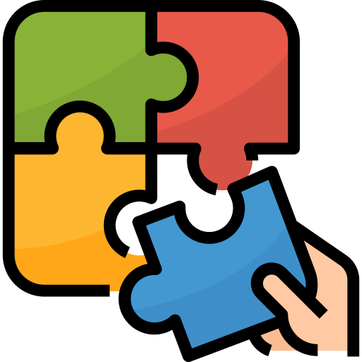 a jigsaw puzzle