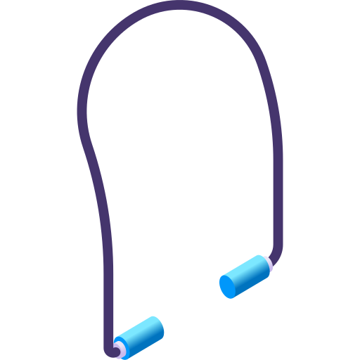 jump rope with blue handles