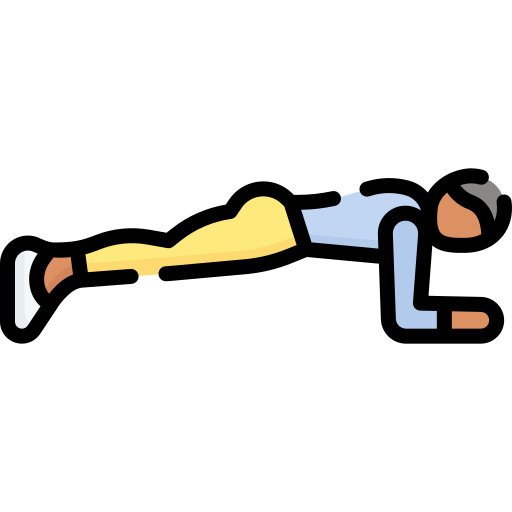person doing a plank